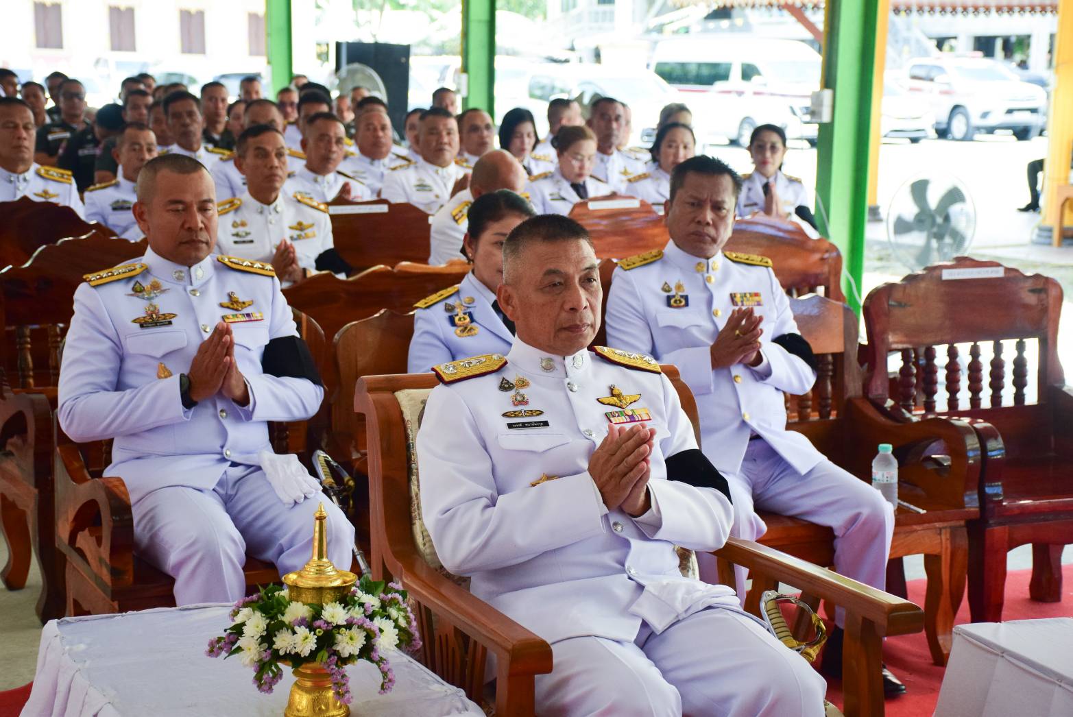 พล.ต.ต.ณรงค์  ธนานันทกุล ผบก.ตชด.ภาค 4 ให้เกียรติมาเป็นประธานในพิธีพระราชทานเพลิงศพของ ด.ต.มลติชัย  รักษาแก้ว ผบ.หมู่ กก.8 บก.กฝ.บช.ตชด.